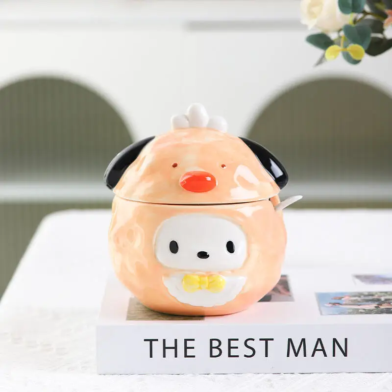 

Шейкер для приправ Sanrio Hello Kitty Kuromi, мультяшная кухонная бытовая керамика для хранения соли и уксуса, банка для хранения творчества