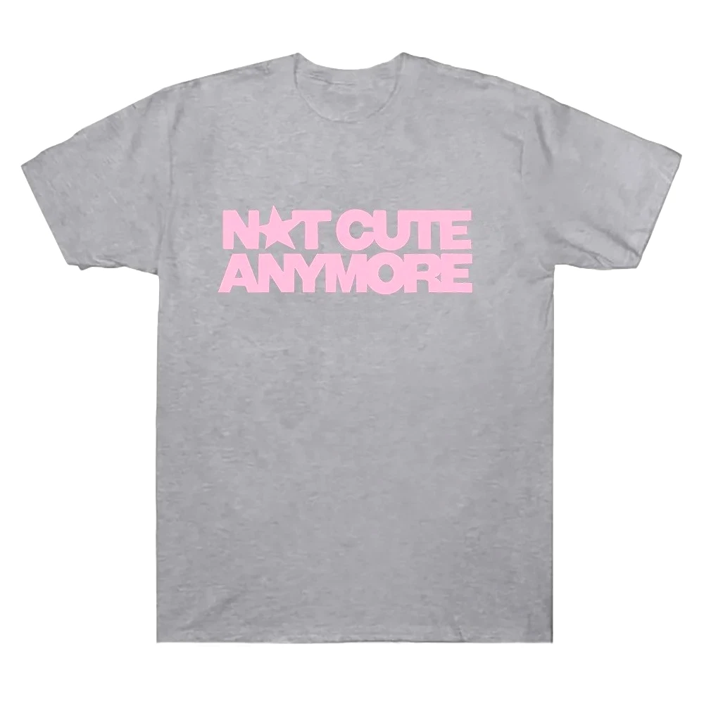 Pas mignon plus t-shirts fille bande T-shirt mode coréenne été femmes hommes à manches courtes décontracté drôle été Y2K T-shirt hauts