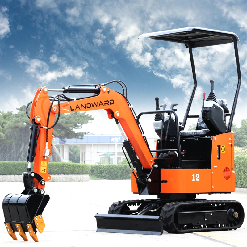 Crawler Excavator 1200 KG Forestry Use Micro Diesel Trench Digger 1 Ton Agricultural Small Hydraulic Mini Digger EPA Customized