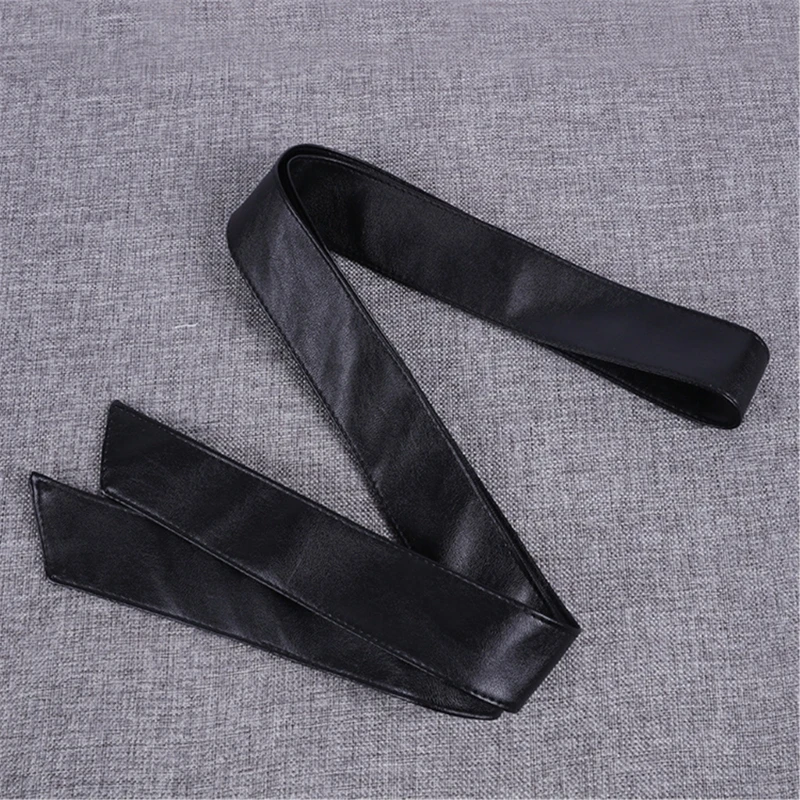 PU Leather Down Coat Sash Belt Decorative Jackets Waistband Clothing Accessories