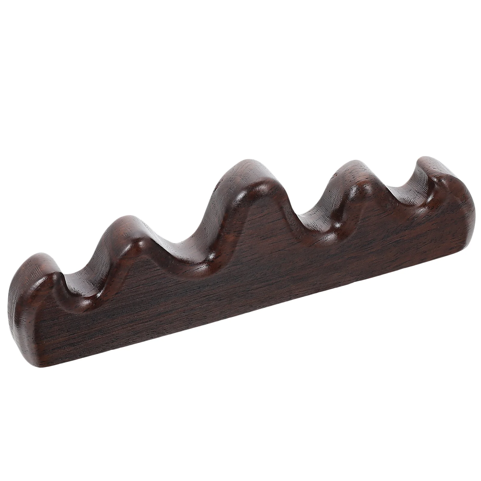 Sandalwood Pen Holder Mountain Shape Design Calligraphy Sumi Writing Brush Rest Desktop Organizer For Ink Pens