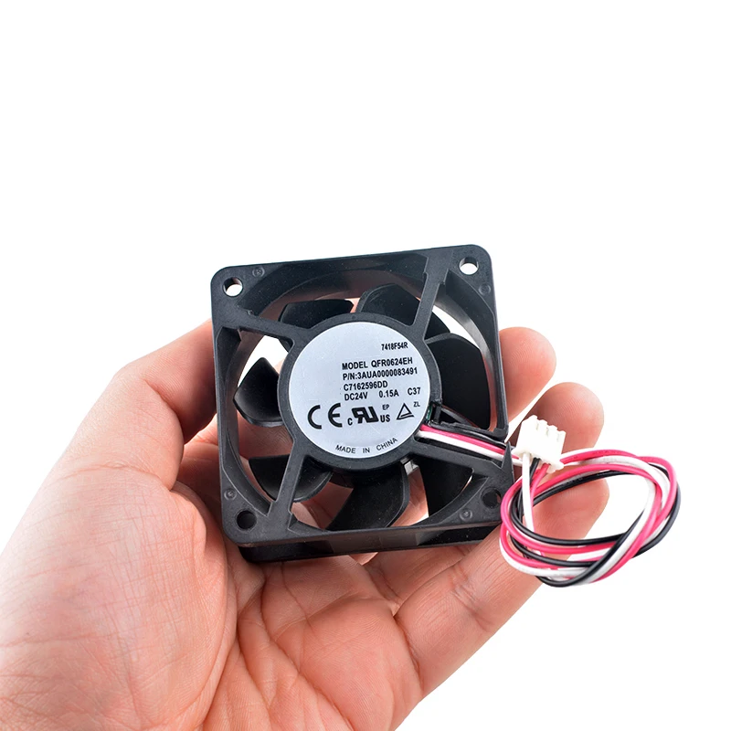 Ventilador de flujo Axial de 6cm y 60mm QFR0624EH 3AUA0000083491 C7162596DD DC24V 0.15A ventilador de refrigeración de 3 pines para convertidor de frecuencia 60x60x25mm