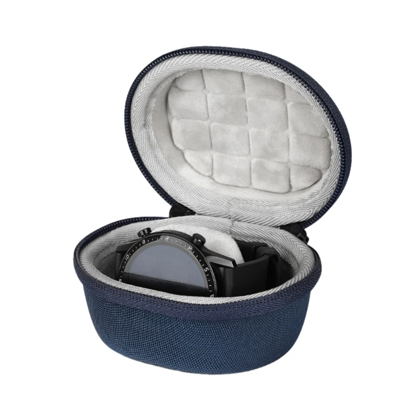 Travel Waterproof Single Watch Case EVA Zipper Jewelry Storage Box Container