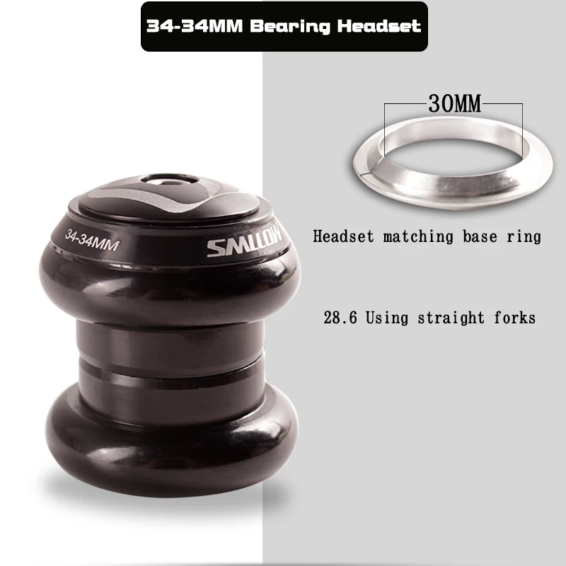 34/42/42-52/44/44-55/44-56mm Mountain bike tapered headset bearings bowl set tapered head tube bowl set