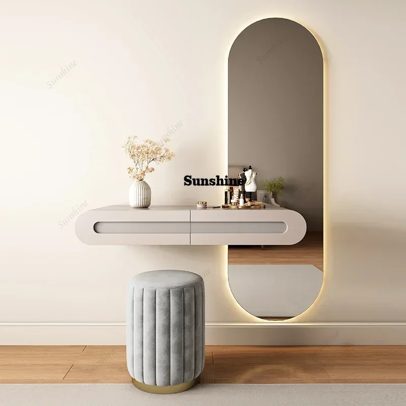 Tocador de lujo para dormitorio, mueble de tocador para hotel, artículos de tocador para mujer, para el hogar