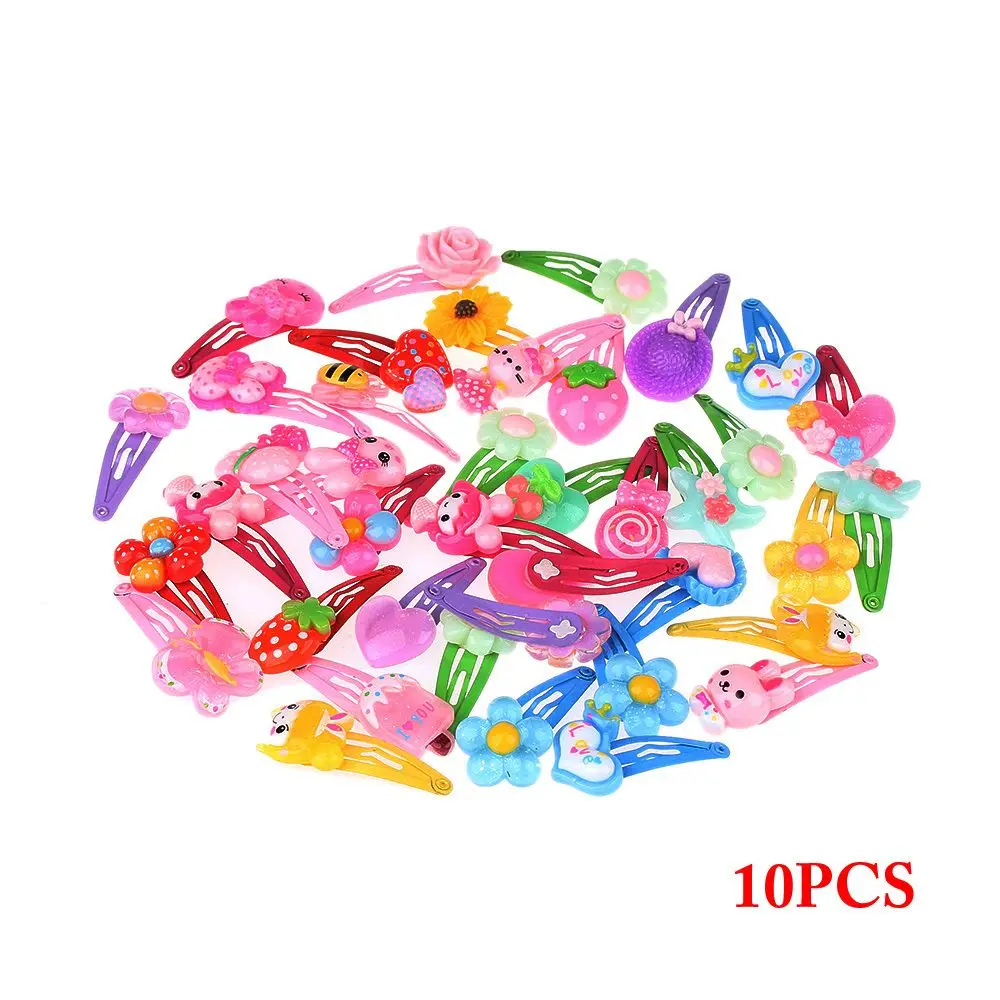 

10/20 шт., популярные разноцветные детские украшения, детские заколки для волос, заколки для волос в форме цветка для девочек