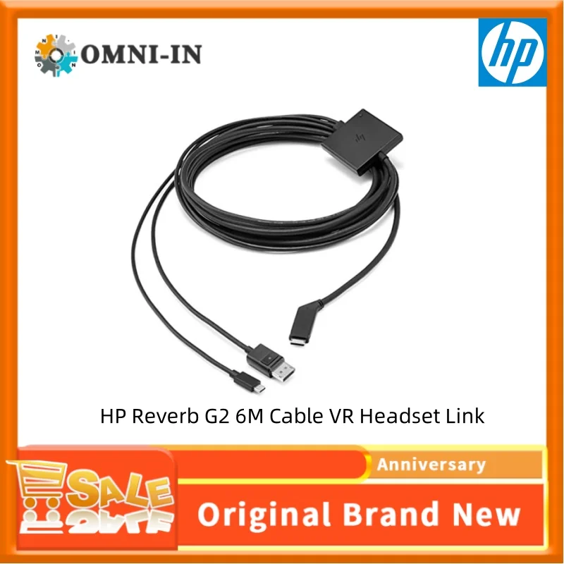 

Original For HP Reverb G2 6M Cable VR Headset Link Connecting Cable Cord Virtual Reality PC Games