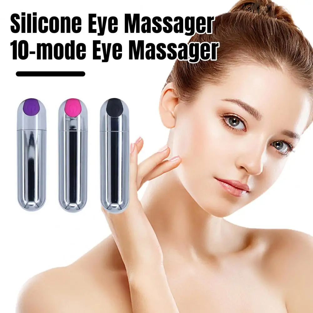 Travel Electric Massager Space-saving Electric Massager Portable Usb Rechargeable Electric Eye Massager with 10 Modes for Quiet - Image 4