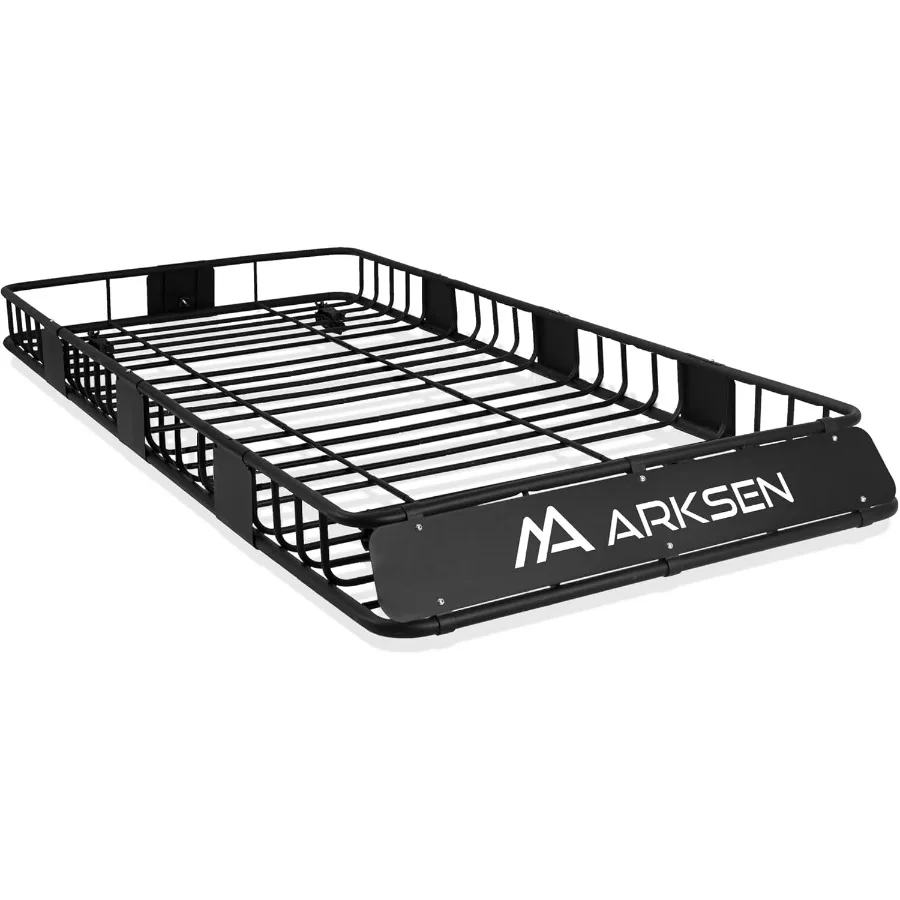 

84 x 39 x 6 дюймов Универсальный грузовой багажник на крышу 150 фунтов для тяжелых условий эксплуатации с удлинителем автомобильного верхнего багажника, корзина для багажника для внедорожника, грузовика