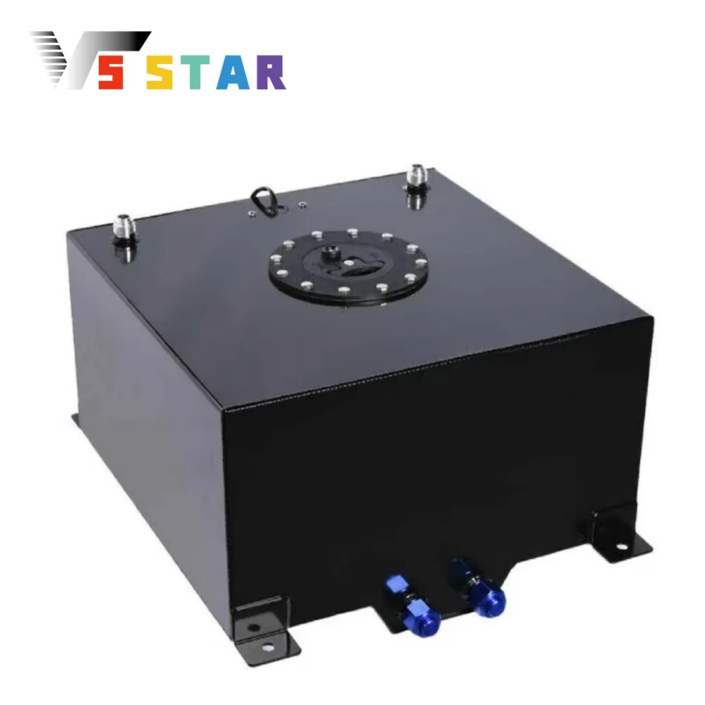

High Quality 10 Gallon 40L Aluminum Racing Drift Strip Fuel Cell Gas Tank +Level Sender For Track Cars Truck SUV Sliver Black