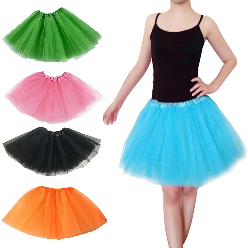 Adults Teens Girl Tutu Ballet Skirt Tulle Costume Fairy Party Hens Nigh