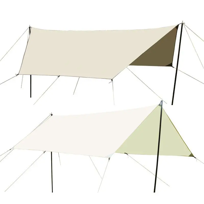 Outdoor camping canopy camping vinyl sunshade sun protection rain protection picnic beach canopy oversized oxford pergola