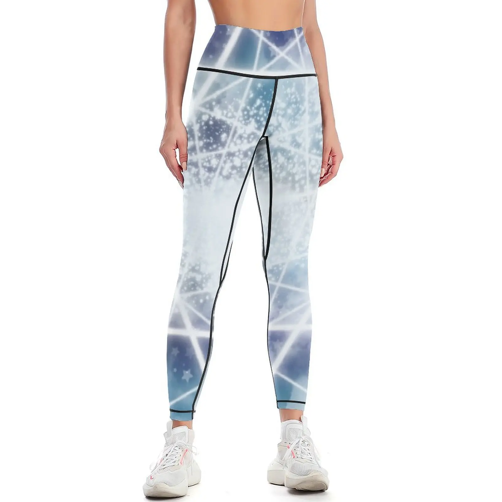 

Dark Blue Galaxy Leggings push up fitness Sports pants for Womens Leggings