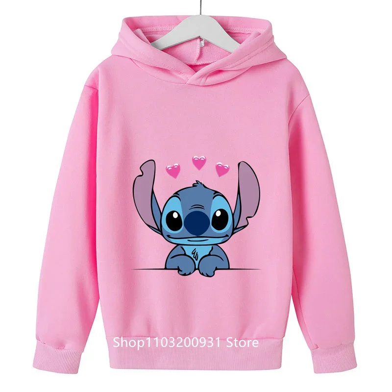 2024 Girls and Boys hoodies Kids Sesame Street Cartoon Printed Cookie Monster Fun Spring and Autumn clothes ages 1-14