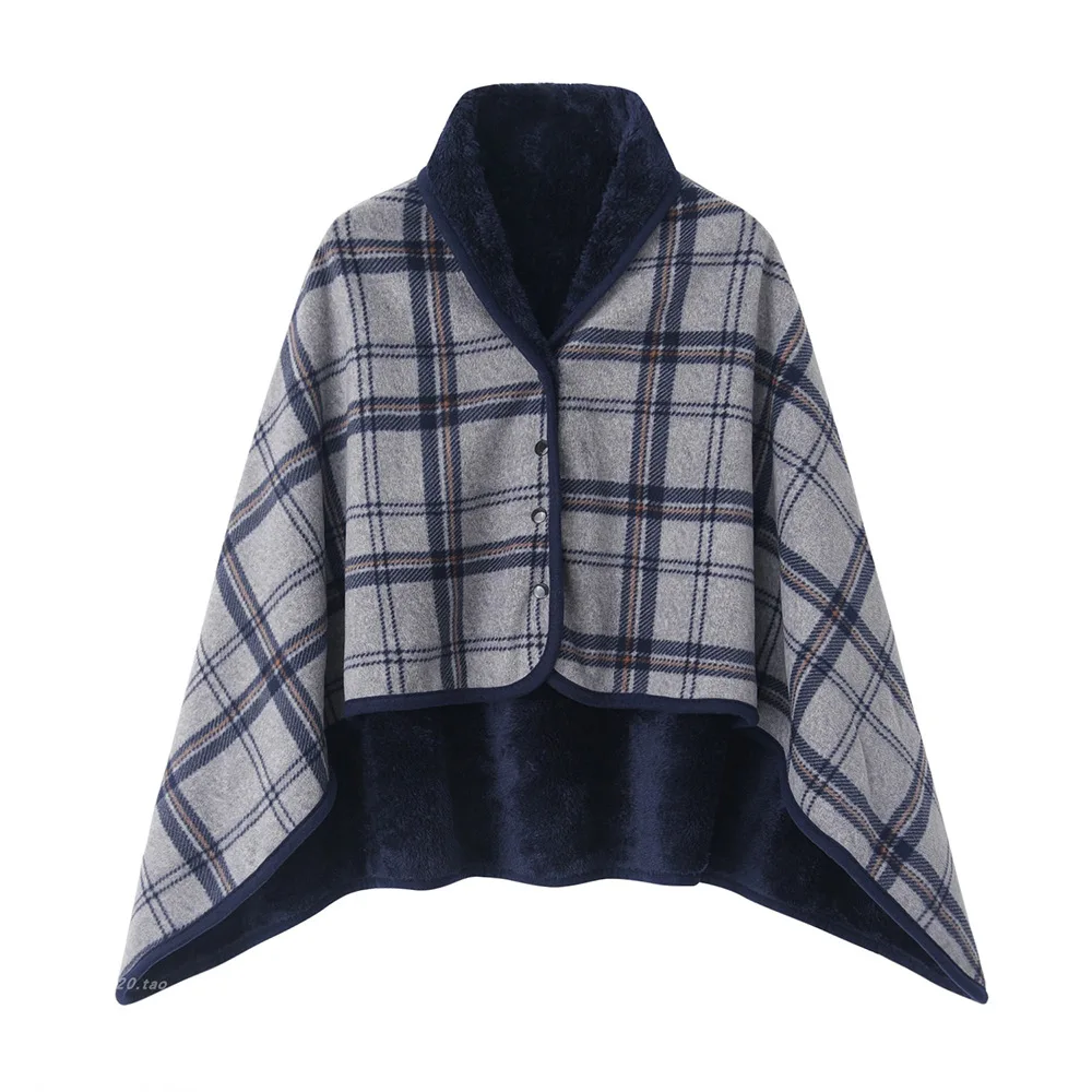 Hot selling men's and women's multifunctional double-layer plaid blanket scarf shawl with multiple colors for winter warmth role