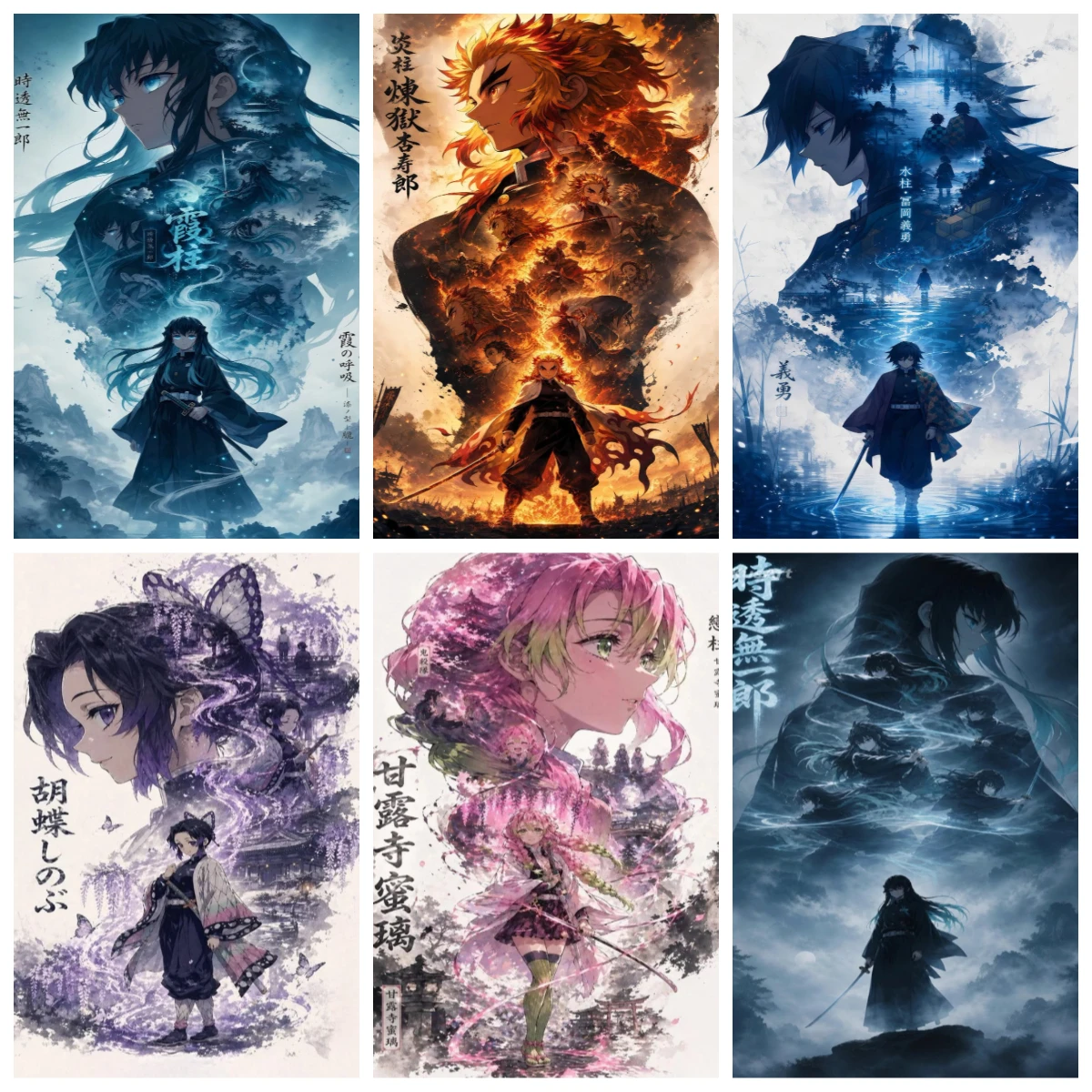Anime Characters D-Demon S-Slayer Jigsaw Puzzles 500/1000/1200/2000PCS Wall Decor for Living Room Bedroom Perfect Gift No Frame