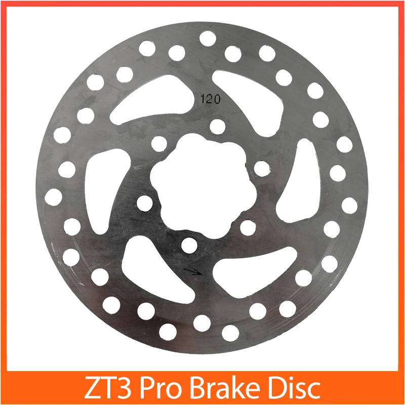 

Original 120mm Brake Disc for Ninebot ZT3 Pro Electric Scooter Parts Stainless Steel 6-hole Size Replacement Accessories