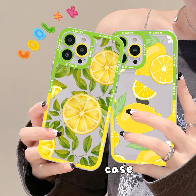 Fruit lemon Phone Case For Redmi 7 8 9 A For Redmi Note 5 7 8 9 10 11 Pro Max 4G 5G Funfas