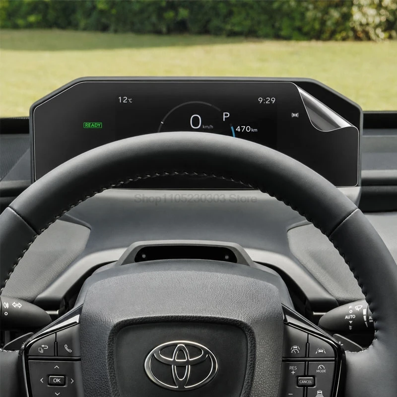 Nano-PET-Displayschutzfolie für Toyota bZ bZ4X XLE/XLE Plus 2026 14 Zoll Auto-Infotainment-Navigationsinstrument Digitaler Tacho – Detail 2