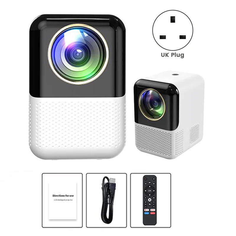 Suitable X10 Wifi Mini Projector 1080P HD Universal Projector Manual Zoom Smartphone Projector Movie PC TV Easy Install With UK