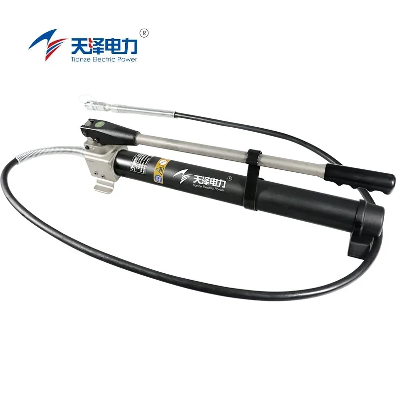 única bomba manual manual de 70MPa HP-1000 para sistema hidráulico fornece energia para ferramentas de tipo dividido.