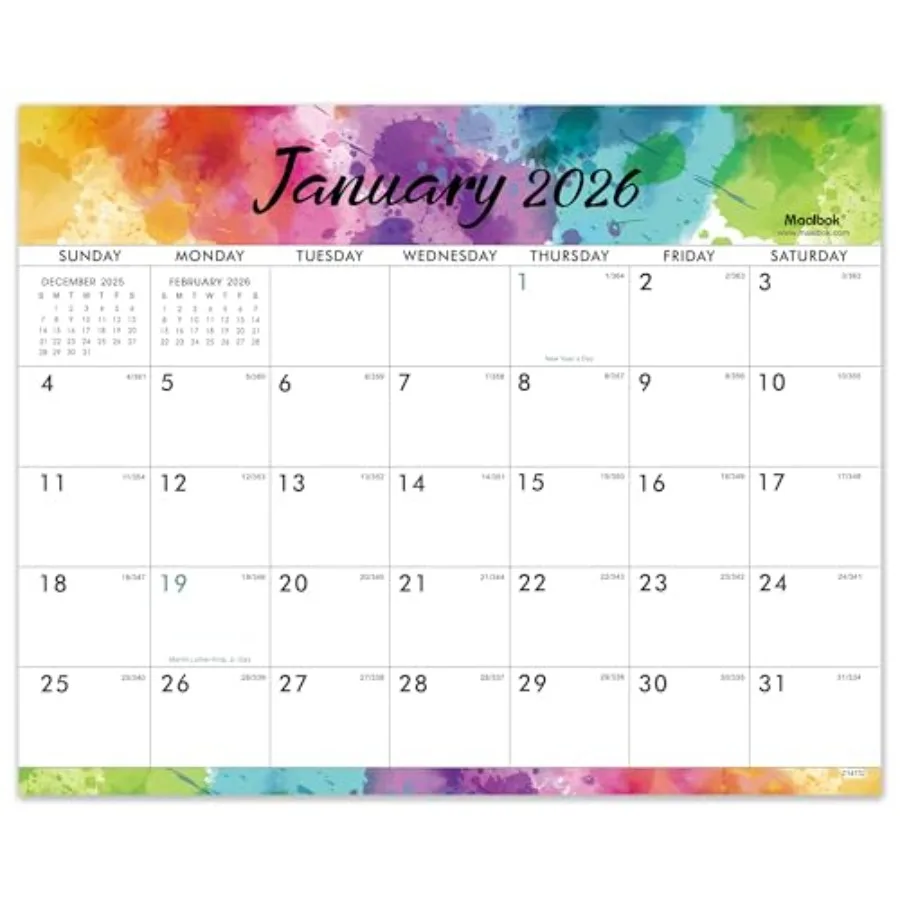 

Magnetic Calendar 2026 JAN 2026 DEC 2026 12 Months Calendar 2026 Magnetic Monthly Calendar 8" x 10" Tearoff Pad