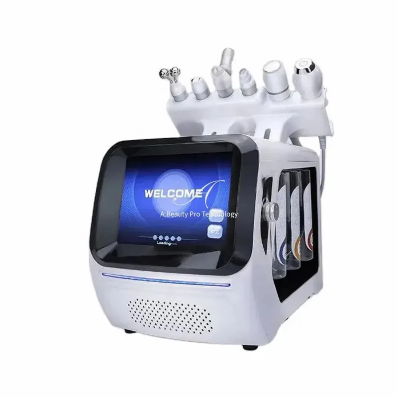 

Korea H-Cool Hydrogen H2O2 Facial Machine Hot Air Small Bubble Microdermabrasion System Facial Care Hydra Water Peel for Beauty