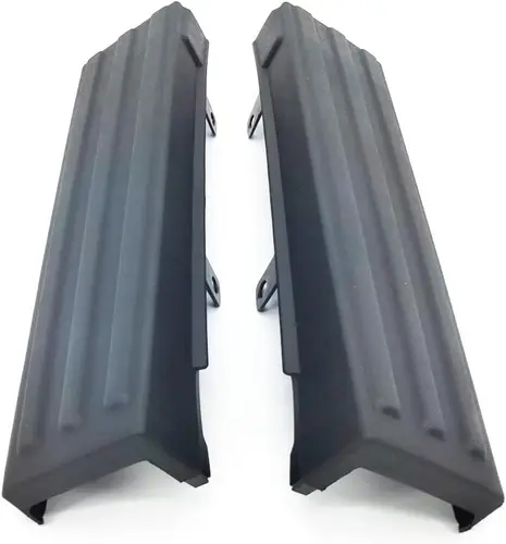 2x tapa embellecedora de moldura de cubierta lateral de puerta trasera negra para Ford F-150 09-14 con paso flexible