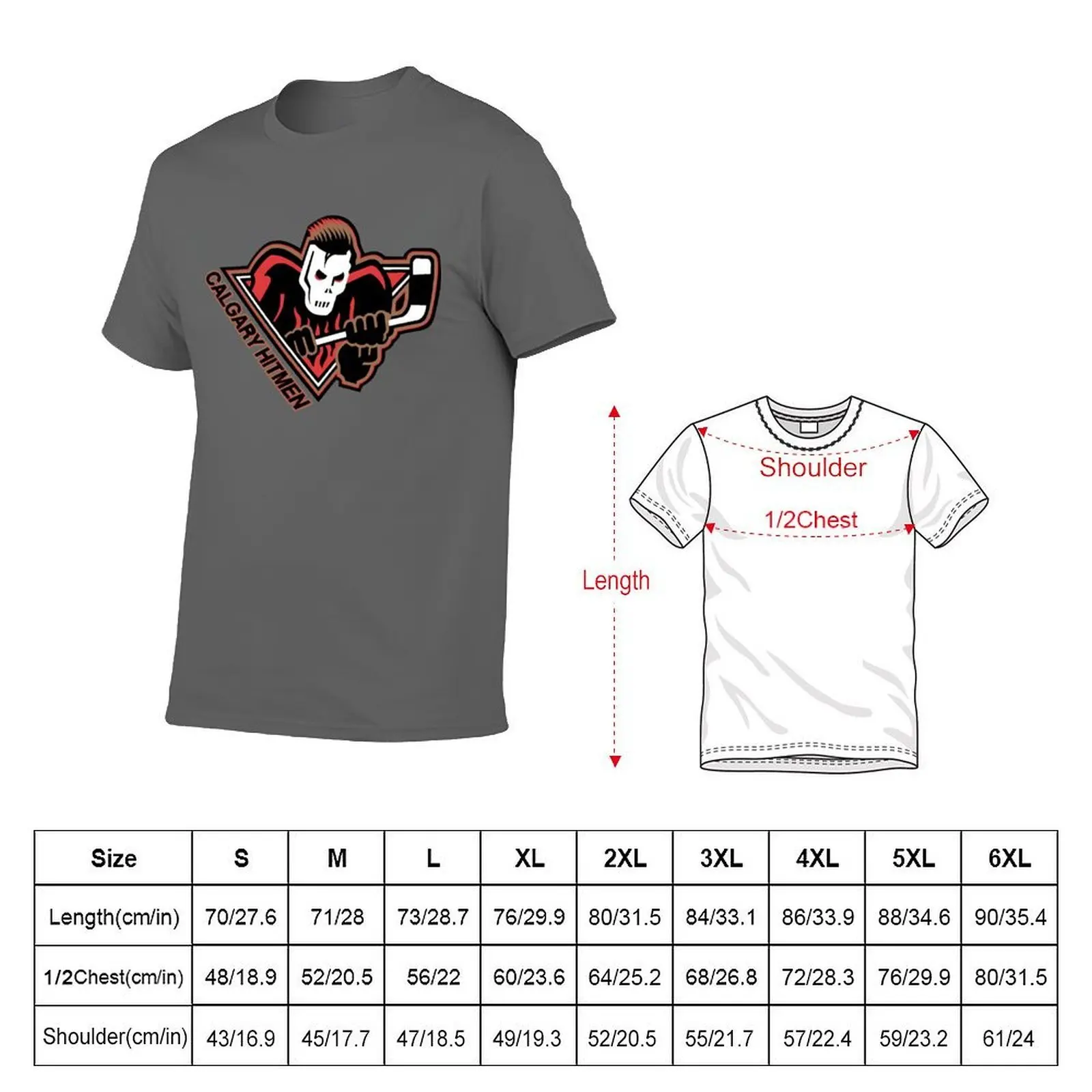 Calgary hitmen essential t shirt T-Shirt t shirts for man slim fit t shirt for man 100 percent cotton T-Shirt