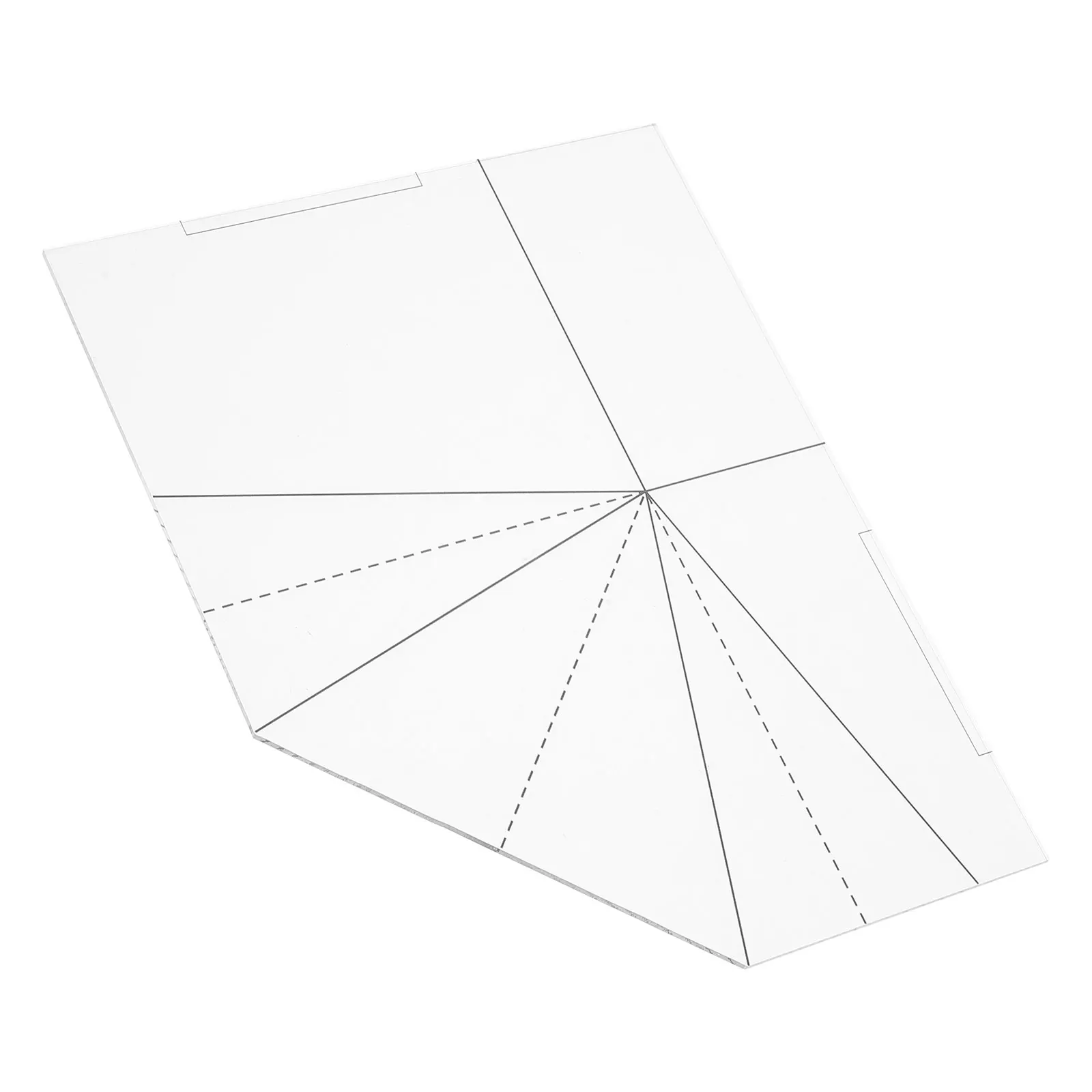 

Folding Food Basket Sewing Template Reusable Acrylic Ruler for Quilting Cutting Patterns Patchwork Projects Craft Gifts
