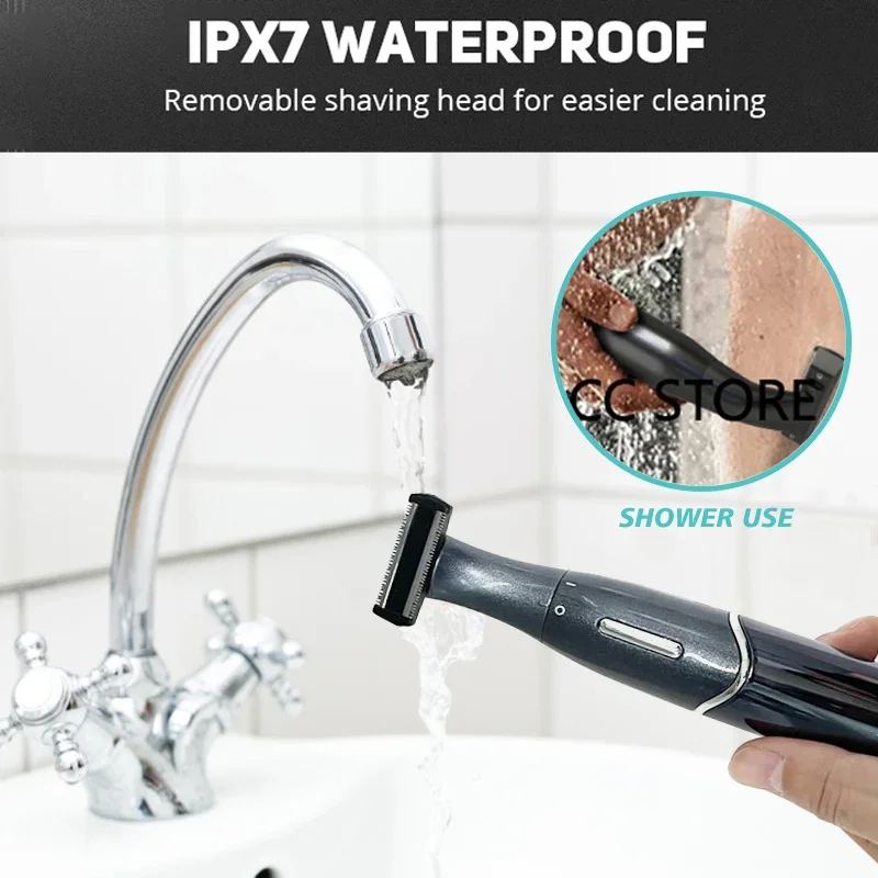 親密なエリアヘアカット精密シェーバー男性ビキニライン敏感かみそりボール卵陰毛シェービングトリマー顔ひげクリッパー