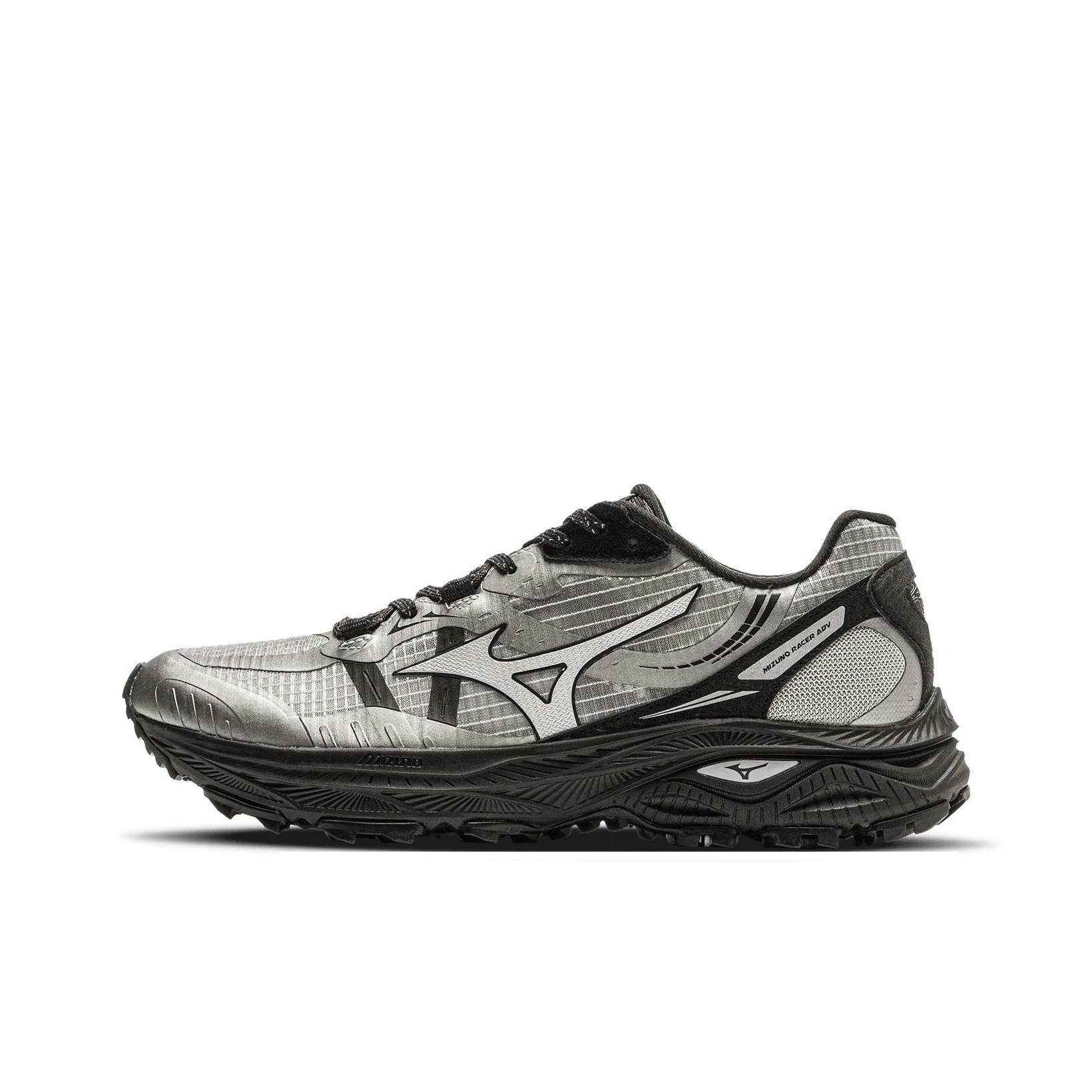 Mizuno Racer ADV Breathable Low top Running Shoes Unisex Silver D1GH241207