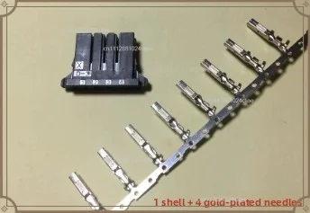 Black 4 Hole Connector 1-178128-4 Motor Connector Housing Accessories