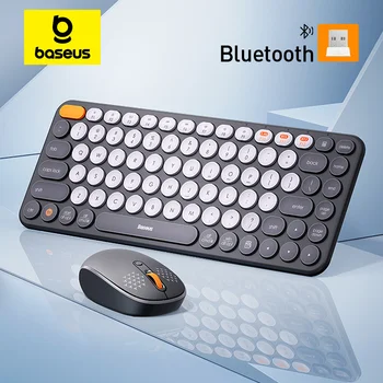 Mouse wireless Baseus Mouse e tastiera per computer Bluetooth 5.0 con ricevitore USB da 2,4 GHz per MacBook Tablet Laptop PC Gamer Mouse