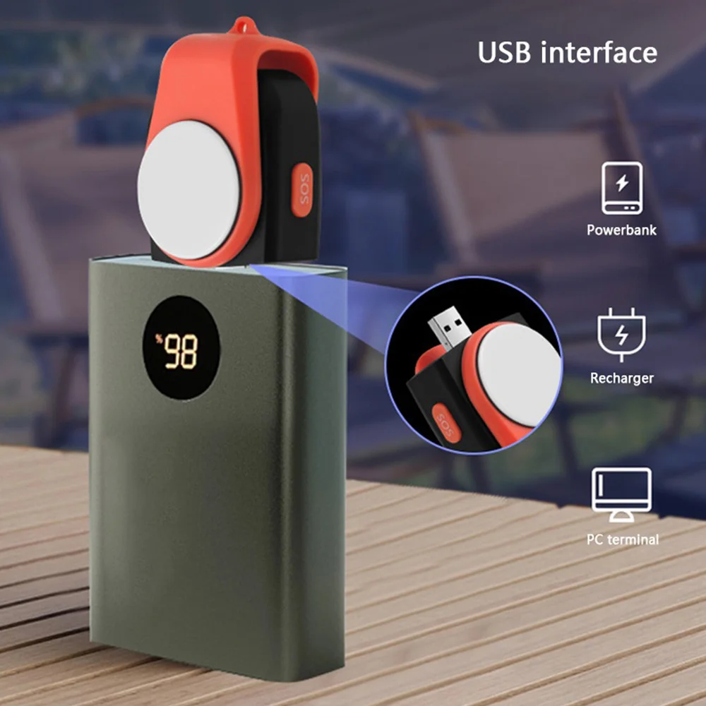 Lumières clignotantes d'urgence rechargeables par USB, lumière de décrochage de marché nocturne, lumières LED portables, extérieur, camping, travail, entretien