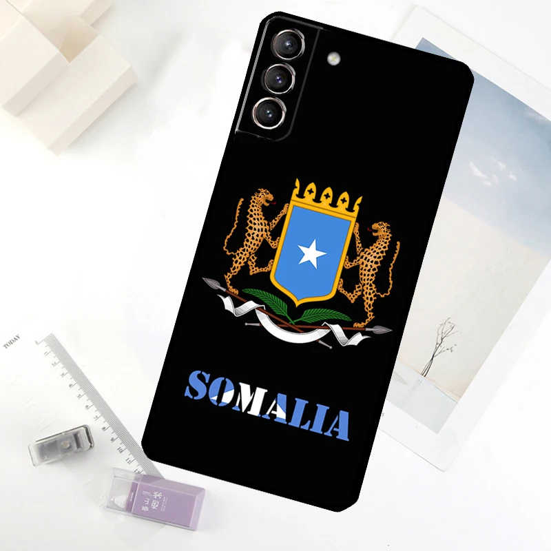 الصومالية الصومالية العلم الوطني قضية الهاتف لسامسونج غالاكسي S20 FE S21 S22 S23 S24 S25 الترا S9 S10 S25 زائد S25 FE غطاء #4