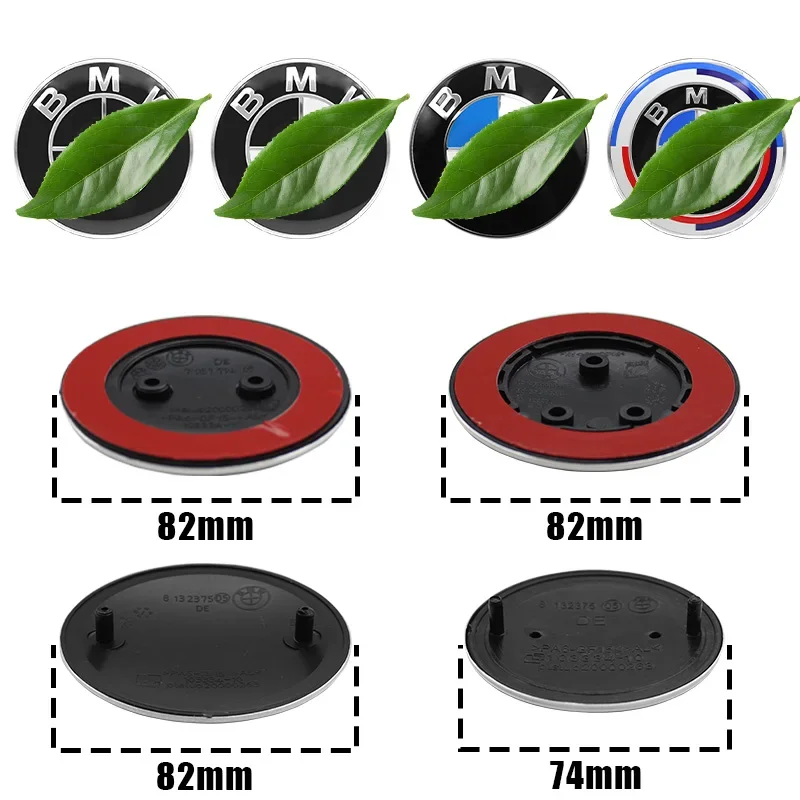 

74mm 82mm Car Front Hood Emblem Bonnet Badge Rear Trunk Logo for BMW E46 E39 E90 E60 E87 E36 M3 M4 50TH Anniversary Accessories