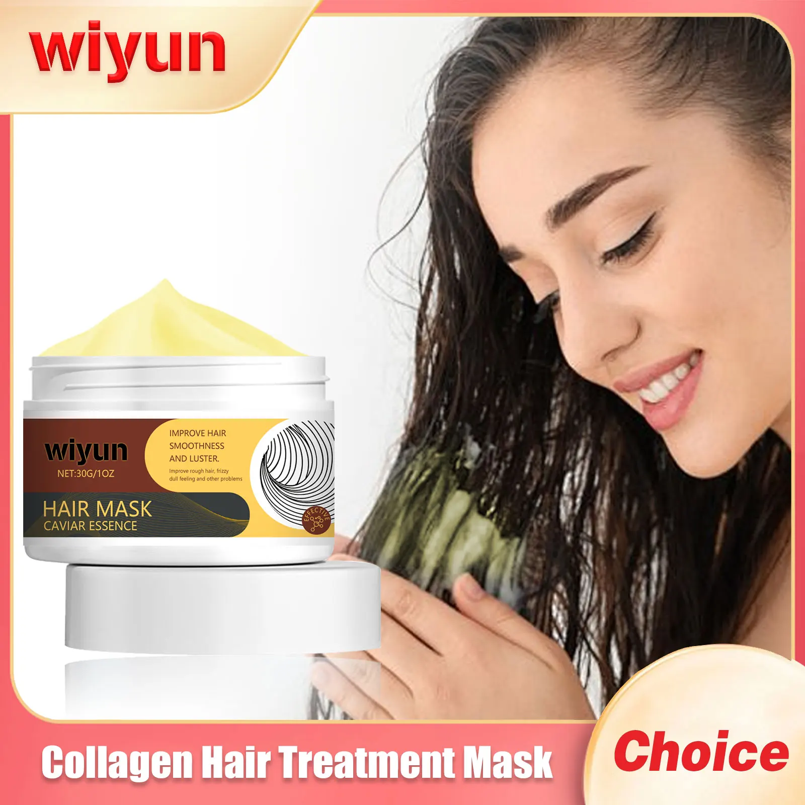 

Collagen Hair Treatment Mask Improve Frizz Keep Smooth Long Lasting Straighten Nourish Curly Damage Repair Hair Care Conditioner