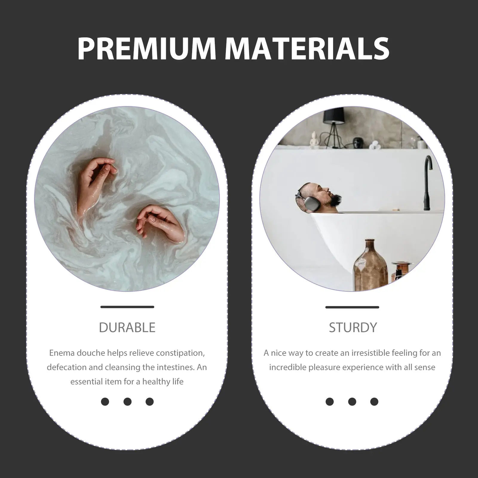 

1Set Enema Bucket Convenient Reusable Household Supply Compact Lightweight Enema Cleaning Tool Portable Kit for Home and Travel