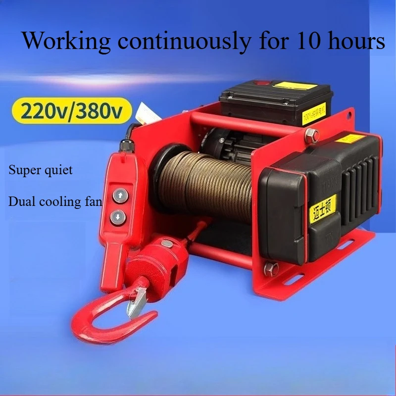 

220V Mini Electric Hoist | Home Wall-Mounted Winch Crane | Silent Lifting Machine for Garage/Warehouse/Workshop