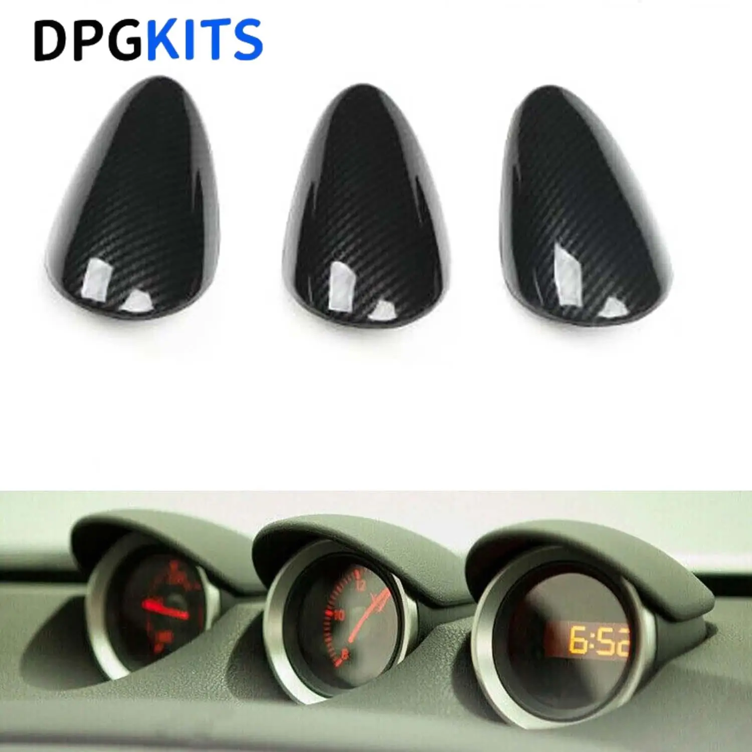 

3 шт. пластиковый передний узор внутренняя крышка манометра для Nissan 370Z 2009-2020