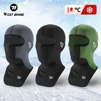 WEST BIKING Winter Fleece Balaclava Cycling Running Cap Breathable Mask Snowboard Motorcycle Windproof Hood Thermal Sport Gear