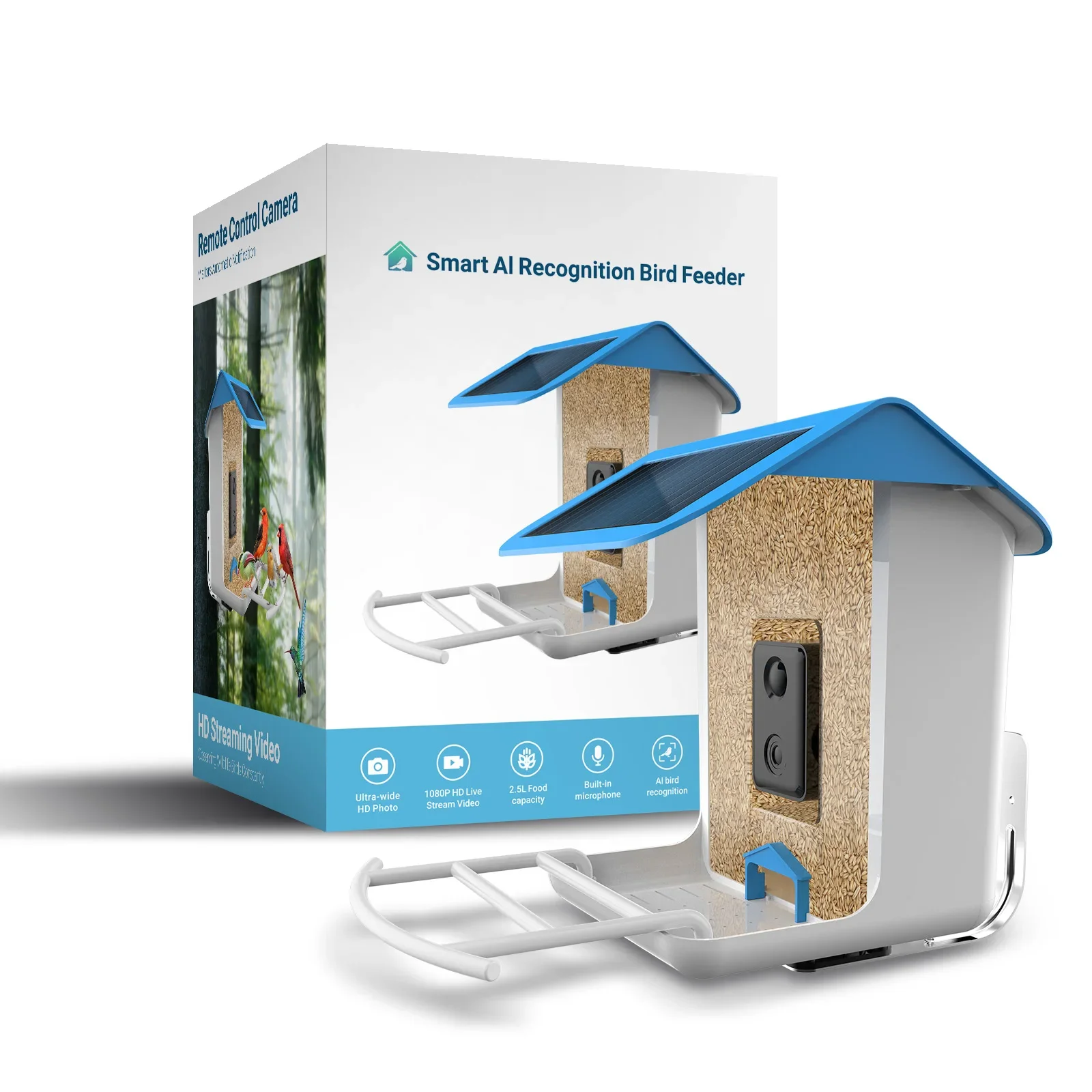 

2023 Hot Smart Wild Automatic AI Identification Smart Bird Feeder For Bird Lovers