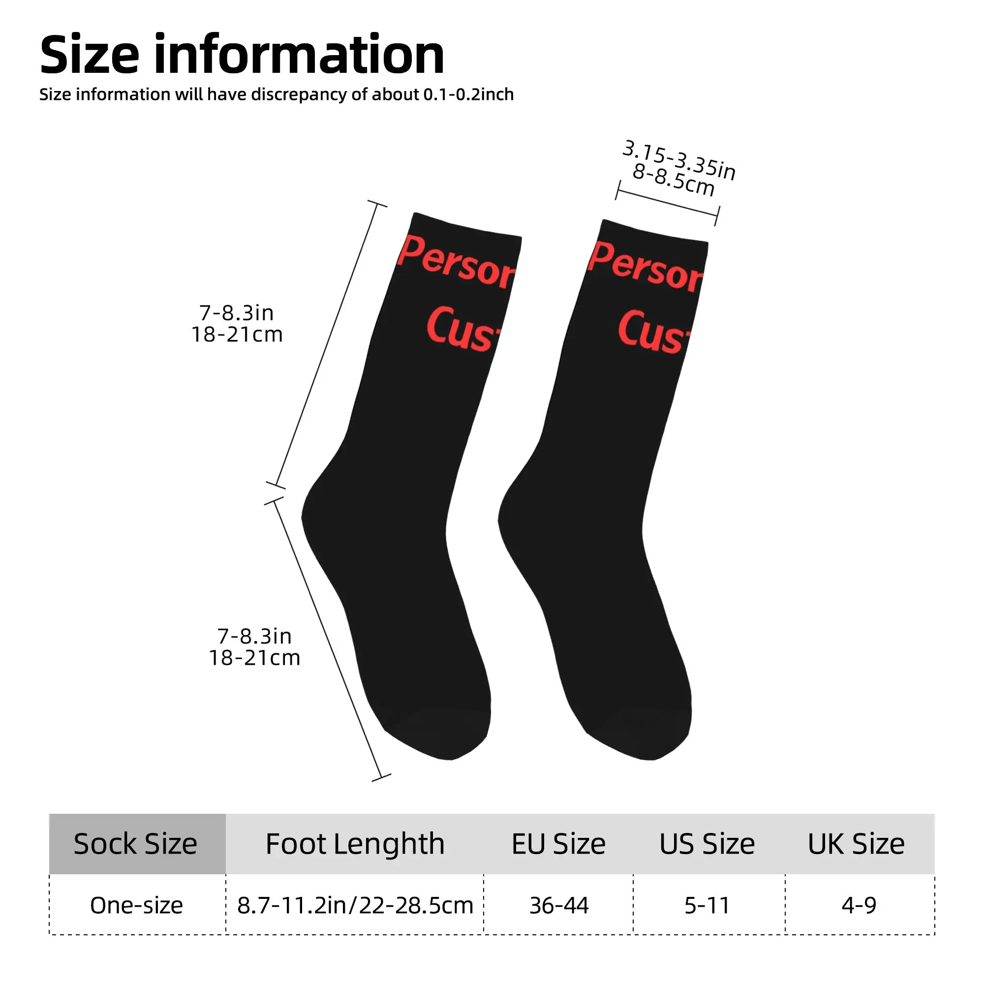 Calzini personalizzati Personalixed Calze antiscivolo Donna Uomo Calzini da arrampicata medi morbidi Calzini modello moda autunnale