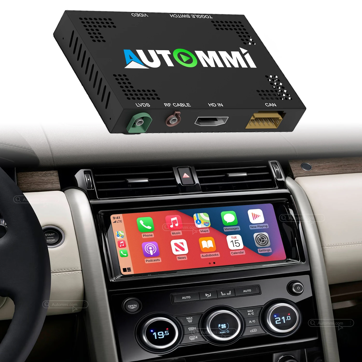 Discovery 5 Upgrade Wireless CarPlay Android Auto Decoder Module Interface Kit For 2017-2019 Land Rover Discovery 5