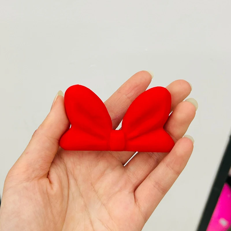 -Bow-Shaped Screen Decorator Computer Monitor & Car Vent Decoration Stress Fidget For Girls, Plastic Ornament For Home Office
