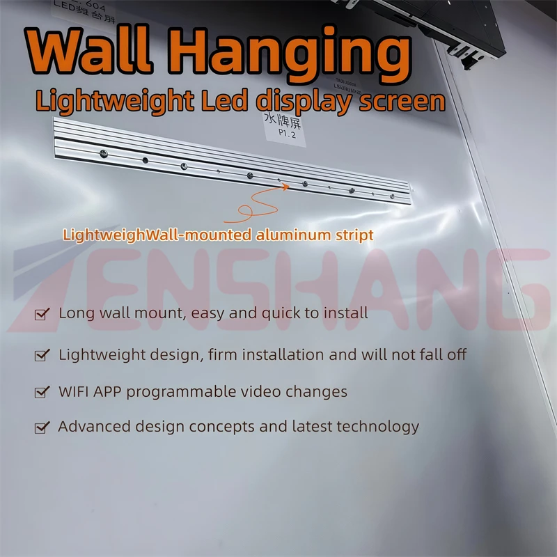640x960mm smalle rand ultraslank lichtgewicht aluminium programmeerbaar led-posterframe hangend frame voor binnen led-scherm