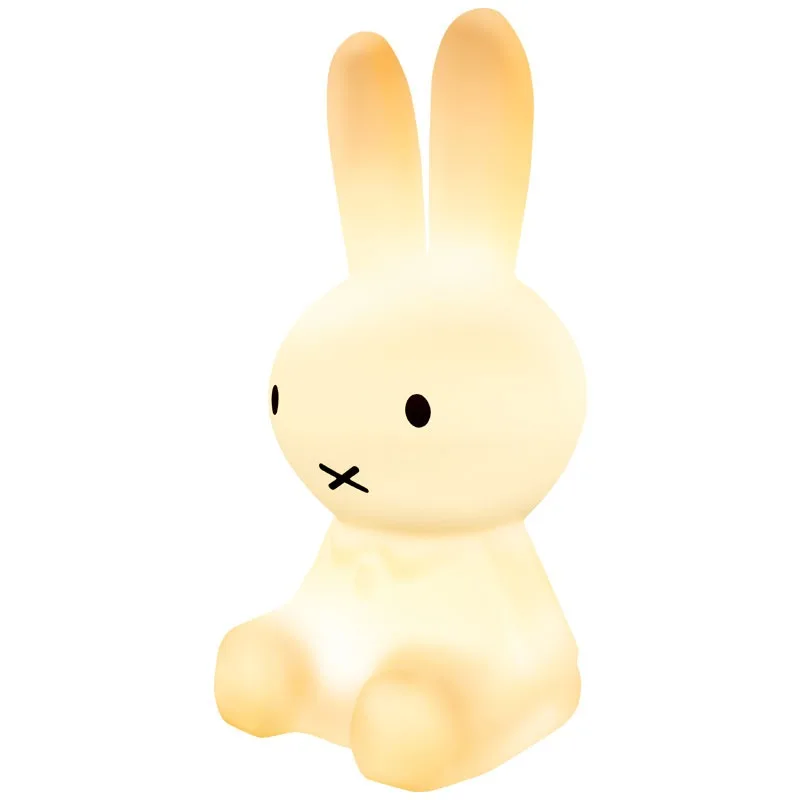 かわいいミッフィーウサギ充電式LED寝室用睡眠ライト漫画ボリス屋外フロアランプ子供用クリエイティブフェスティバルギフト
