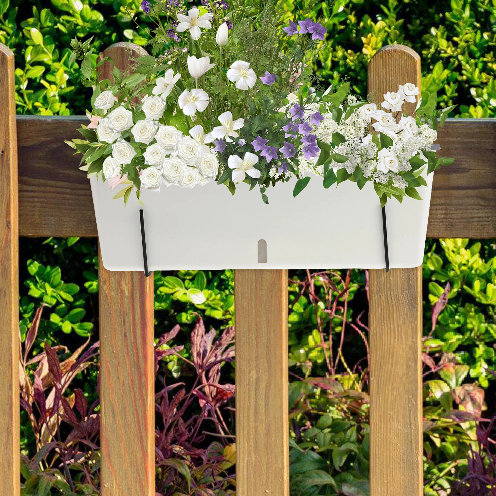 

1 комплект, прямоугольная пластиковая коробка для цветов для овощей, трав, цветов, хранения воды, балкон, подоконник, пластиковая длинная