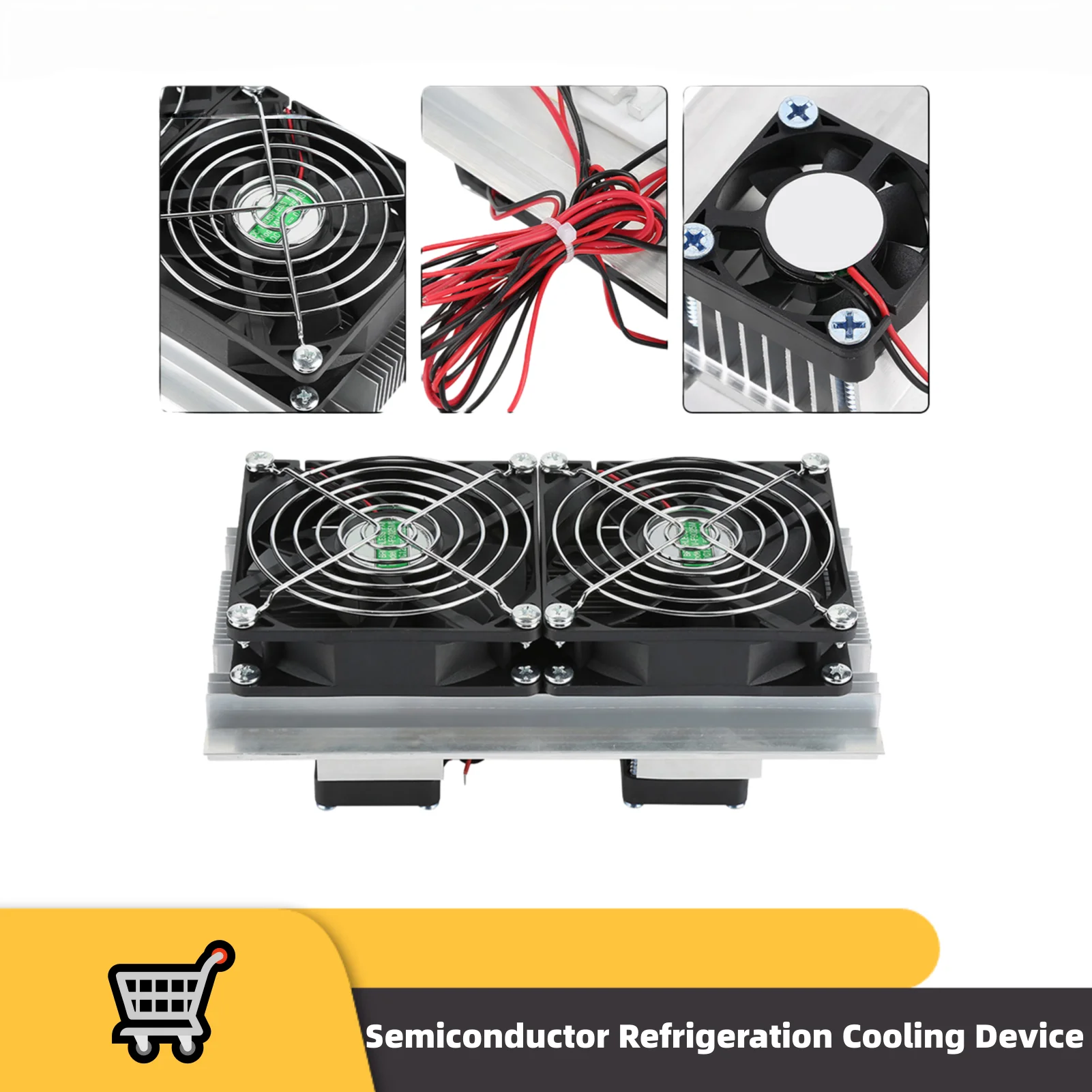 

Semiconductor Refrigeration Cooling Device Thermoelectric Cooler 12A 12V Mini Fridge Semiconductor Refrigeration System